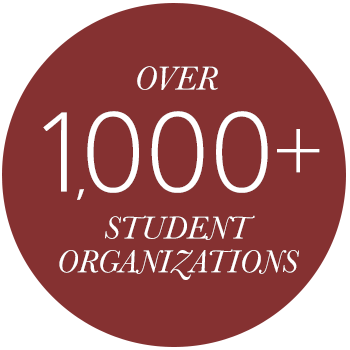 Over 800 Student Organizations